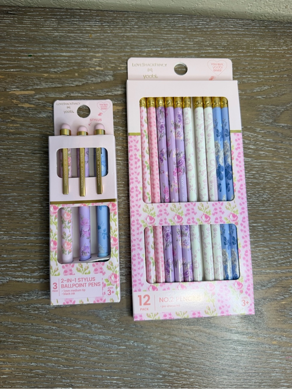 Bundle LoveShackFancy X Target Ballpoint Pen Set with Stylus and Pencil Set.🎀